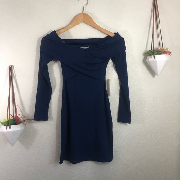 NWT Capulet Elena blue bodycon mini dress Small SAMPLE - Picture 1 of 7